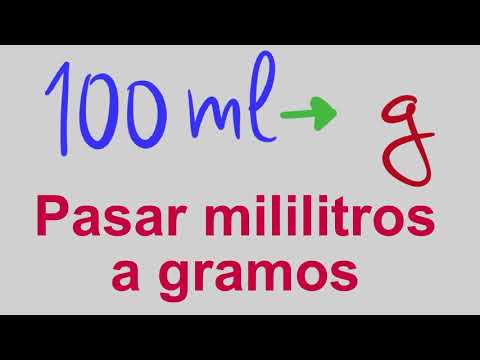 a cuantos ml equivalen 100 gramos