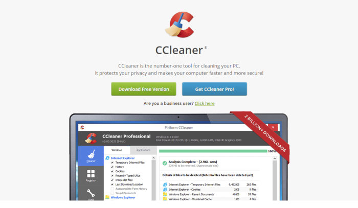 ccleaner kamo la primera herramienta de privacidad de su clase