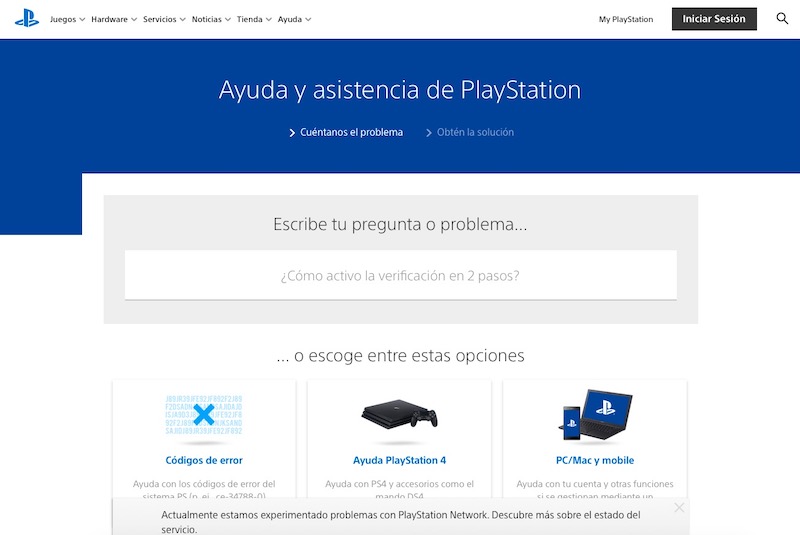 como contactar con playstation espana